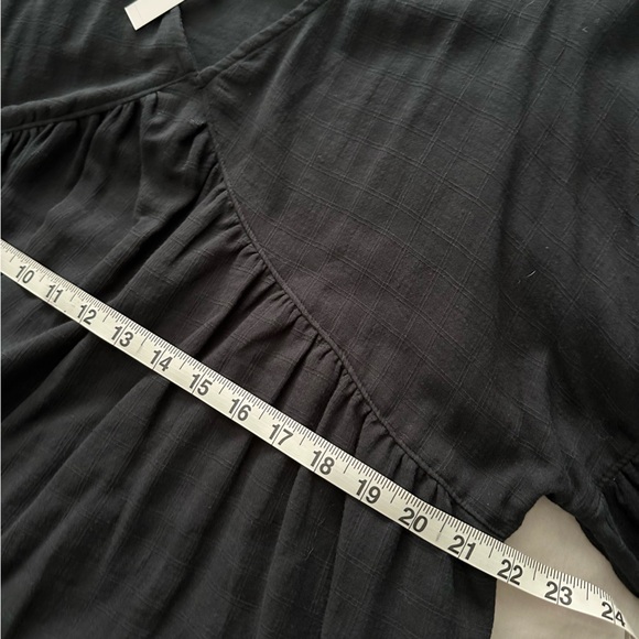 NWT Madewell Monterey Top in True Black, L - Picture 11 of 14